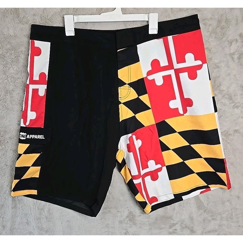 Route One Apparel‎ Maryland State Flag 3XL Board Shorts